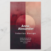 Schleier der Teilung | Minimalistisches Design Flyer (Hinten)