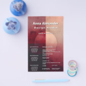 Schleier der Teilung | Minimalistisches Design Flyer (Einzeln)
