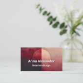 Schleier der Teilung | Minimalistisches Design Visitenkarte (Stehend Vorderseite)