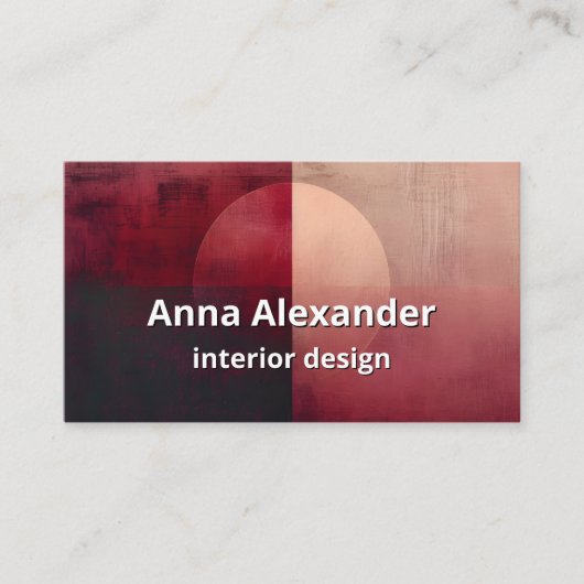 Schleier der Teilung | Minimalistisches Design Visitenkarte (Vorderseite)