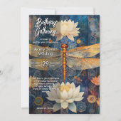 Schleier des Lichts | Dragonfly Design Einladung (Vorderseite)