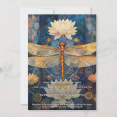 Schleier des Lichts | Dragonfly Design Einladung (Rückseite)