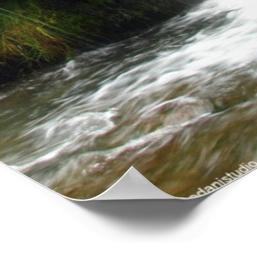 Schleier des Wassers Poster (Ecke)