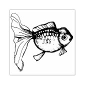 Schleier Schwanz Goldfisch Gummistempel (Prägung)
