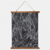 Schleier wie ein Röntgenbild Wandteppich Mit Holzrahmen (Vorderseite)