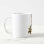 Schleiereule auf einem Eichenast Kaffeetasse (Links)