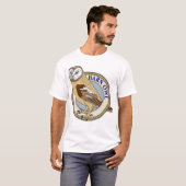 Schleiereule (Gelb) - M T-Shirt (Vorne ganz)