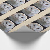 Schleiereule Geschenkpapier (Ecke)