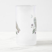 Schleiereule Mattglas Bierglas (Mittel)