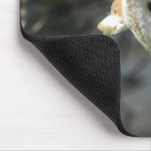 Schleiereule-Mausunterlage Mousepad (Ecke)