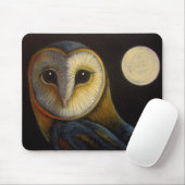 SCHLEIEREULE mit FULLMOON MAUSUNTERLAGE Mousepad (Mit Mouse)