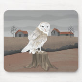 Schleiereule Mousepad (Vorne)
