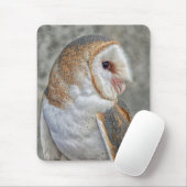 Schleiereule-Profil Mousepad (Mit Mouse)