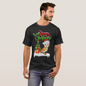 Schleiereule Vogel Weihnachtsdekoration Weihnachte T-Shirt (Vorne ganz)