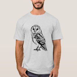 Schleiereule wird oft mit Barred Owl übersetzt, ko T-Shirt