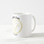 Schleiereulen-Art Kaffeetasse (VorderseiteRechts)