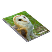 Schleiereulen-Spiralnotizbuch Notizblock (Rechte Seite)