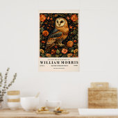 Schleiereulenmalerei, William Morris Poster, Botan Poster (Küche)