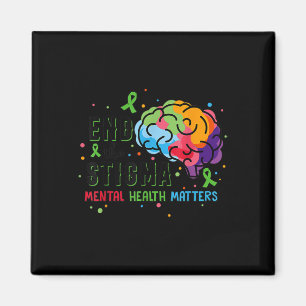 Schleife Beende Das Stigma Psychische Gesundheitsa Magnet