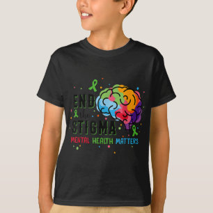 Schleife Beende Das Stigma Psychische Gesundheitsa T-Shirt