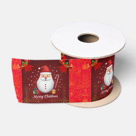 Schleife für rotes frohes Weihnachten  Satinband