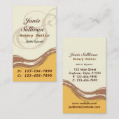 Schleife-Geschäfts-Karten-Creme Visitenkarte (Vorne/Hinten)