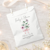 Schleife | Petunien-Samen Baby Shower Geschenktüte