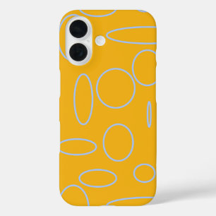 Schleifen auf dem Orange Geometric iPhone/iPad Geh iPhone 16 Hülle