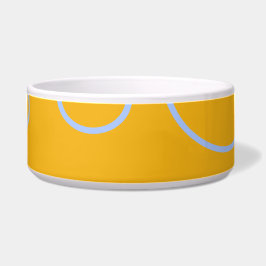 Schleifen auf Orange Geometric Keramik Pet Bowl Napf