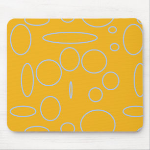 Schleifen auf Orange Geometric Mousepad