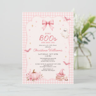Schleifen Boos & Baby auch Rosa Schleife Halloween Einladung
