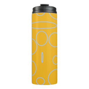 Schleifen für den Orange geometric Thermal Tumbler Thermosbecher