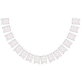 Schleifen, Häschen und Blumen Wimpelkette