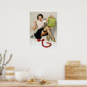 Schleifen Pin Up Poster (Küche)