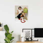 Schleifen Pin Up Poster (Heimbüro)