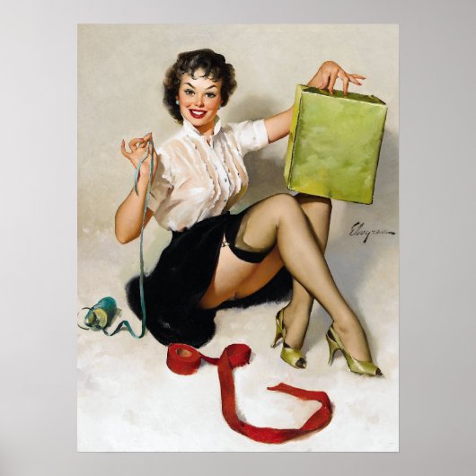 Schleifen Pin Up Poster (Vorne)