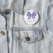 Schleifen-Polka-Punkte-Baby-Party - werdende Mutte Button (Beispiel)