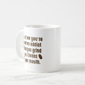 Schleifen Sie Ihre Kaffeebohnen Kaffeetasse (Vorderseite Links)