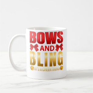 Schleifen und Bling Es ist eine Cheer-Sache Cheerl Kaffeetasse