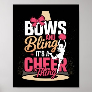 Schleifen und Glamour Es ist eine Cheer-Sache Chee Poster