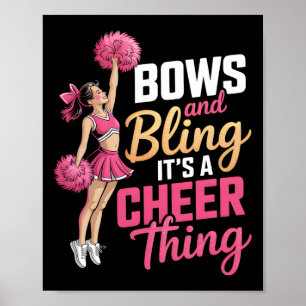 Schleifen und Glamour Es ist eine Cheer-Sache Chee Poster