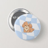 Schleifen- und Knochen-Abzeichen Button (Vorne & Hinten)