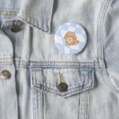 Schleifen- und Knochen-Abzeichen Button (Beispiel)
