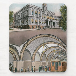 Schleifenbahnhof, Rathaus, NY Mousepad