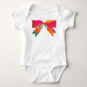 Schleifenband baby strampler