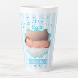 Schleifenband Neugeborenes Baby Boy  Milchtasse
