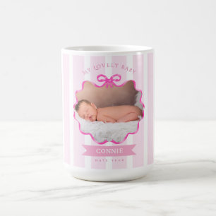 Schleifenband Neugeborenes Baby Mädchen Kaffeetasse