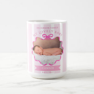 Schleifenband Neugeborenes Baby Mädchen  Kaffeetasse