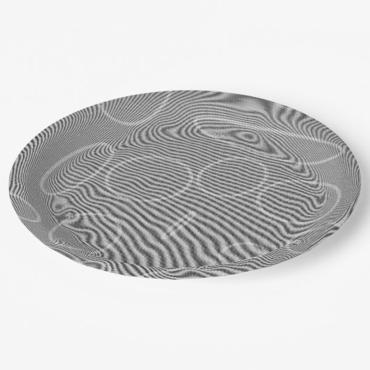 Schleifenzirkel Pappteller (Schrägansicht)