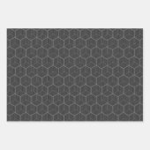 Schleifkuben, graue Wrackpapier Geschenkpapier Set (Vorderseite 2)